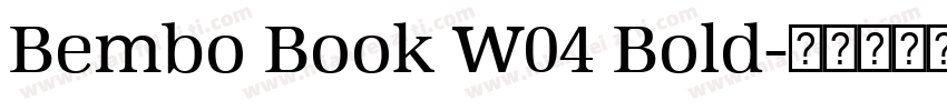 Bembo Book W04 Bold字体转换